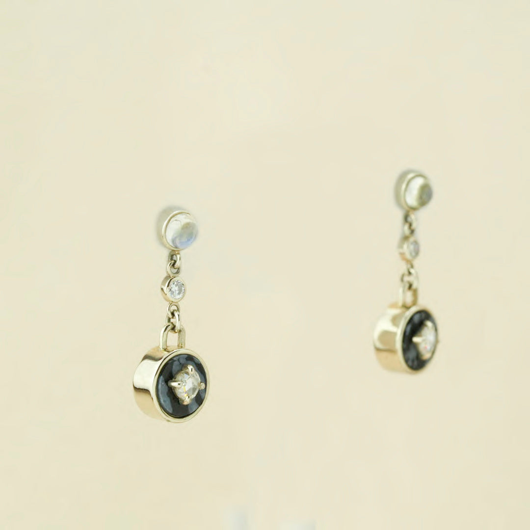 Lunar Noir Drop Earrings