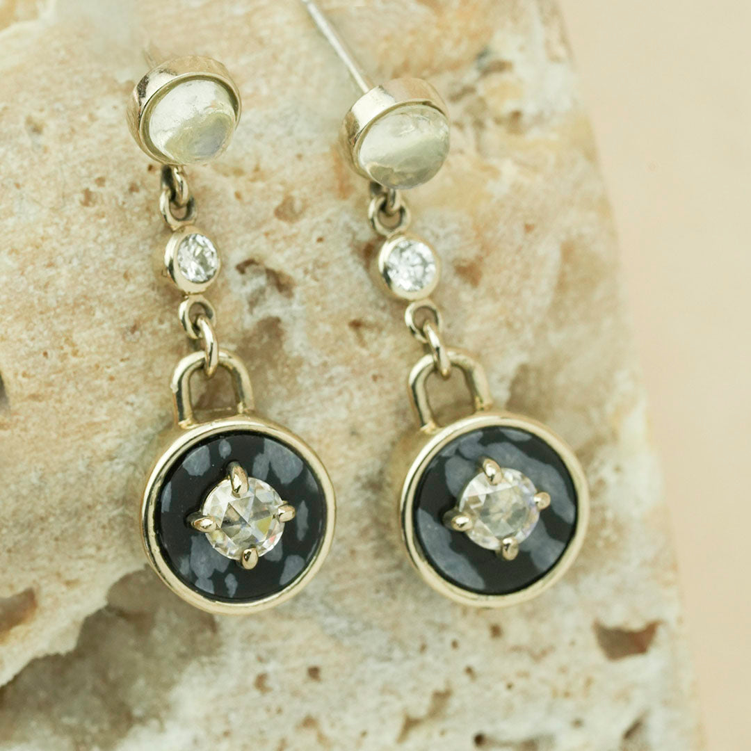 Lunar Noir Drop Earrings