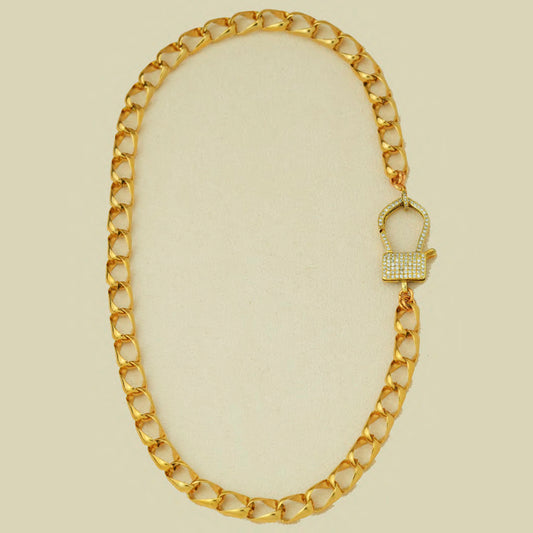 Golden Radiant Link Necklace