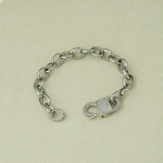 Silver Radiant Link Bracelet